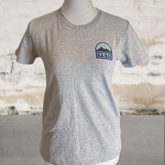 Yeti Women's Gray T-Shirt Size Small - Picture 1 of 5
